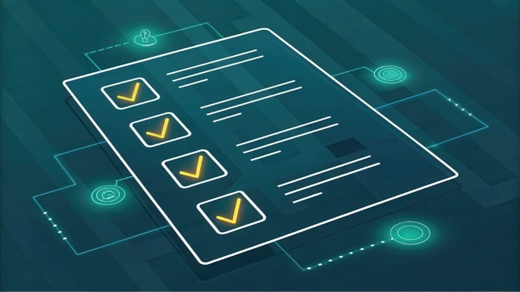 a digital checklist